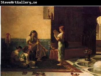 unknow artist Arab or Arabic people and life. Orientalism oil paintings  440